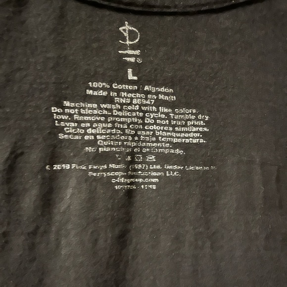 PINK FLOYD Black side of the moon T-shirt. L size. Pre owned - Picture 5 of 6